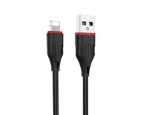 Кабель Borofone BX17 Lightning - USB черный, 1м (без упаковки)