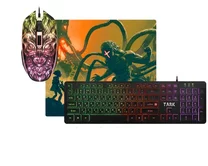 Игровой набор (мышь+клавиатура+ковер) Defender Tark C-779, черный