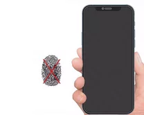 Защитное стекло iPhone 14 Pro/15/16 Full матовое черное