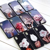 Чехол iPhone 6/6S KSTATI Glass Flower Head