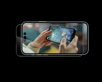 Защитное стекло ANANK iPhone 14 Pro Max/15 Plus Anti-fingerprint (для игр, не отставляет отпечатков пальцев) матовое черное