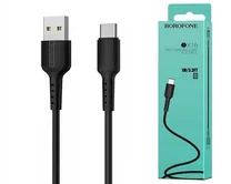 Кабель Borofone BX16 Type-C - USB черный, 1м