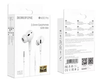 Наушники Borofone BM30 Pro Original с микрофоном, 3.5jack, белые