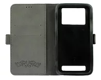 Чехол-книжка универсальный с узором XL 4.9-5.2 (черный)