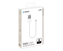 Кабель Deppa Type-C - USB 2.4A белый, 1,2м