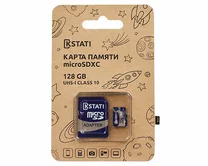 Карта памяти MicroSDXC Kstati (128GB cl10 UHS-I + SD)