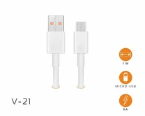 Кабель GSM microUSB - USB V-21 белый