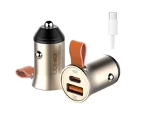 АЗУ-1USB + USB-C Ldnio C509Q + кабель micro, черно-золотой