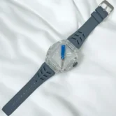 Ремешок Watch Series Ultra 49mm New band + прозрачный корпус, серый