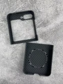 Чехол Samsung Z Flip 5 LUXO Kevlar MagSafe (J162 черный)