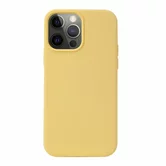 Чехол iPhone 13 Pro Max Liquid Silicone FULL (желтый)