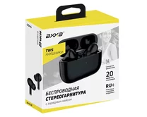 Bluetooth стереогарнитура Axxa TWS-Air Urban, BT 5.1, зарядный чехол 230 мАч, черный