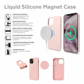 Чехол iPhone 13 Liquid Silicone MagSafe FULL (зеленый камень)