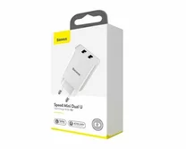 СЗУ-2USB Baseus Speed Mini 10,5W белый