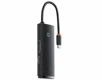 Type-C HUB Baseus Lite Series 6-Port Type-C to HDMI+USB3.0*2+Type-C Data+SD/TF (черный)