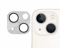 Защ. накладка на камеру iPhone 14/14 Plus 3D серебристая