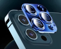 Защ. накладка на камеру iPhone 12 Pro Max 3D синяя