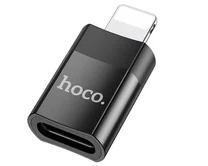 OTG Hoco UA17 lightning папа to Type-C мама USB2.0 черный