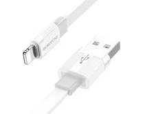 Кабель Borofone BX89 Lightning - USB серый, 1м