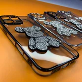 Чехол iPhone 11 Медведь Стразы (ассорт)