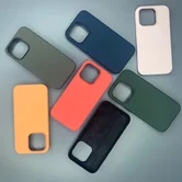 Чехол iPhone 14 Plus/15 Plus Silicone Case MagSafe без лого (синий)