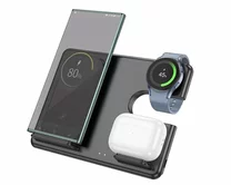 Зарядная станция Hoco CQ2 Flash folding 3-in-1(SAM Watch) черная