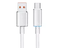 Кабель Usams US-SJ658 Type-C - USB белый, 6A, 1,2м