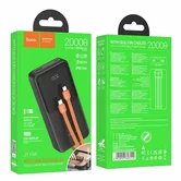 Внешний АКБ 20000 mAh Hoco J119A + кабель Type-C, Lightning, черный