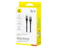 Кабель Baseus Discolor Series Fast Charging Cable Type-C - Lightning PD 20W черный, 1м