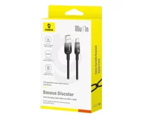 Кабель Baseus Discolor Series Fast Charging Cable Type-C - USB 100W черный, 1м