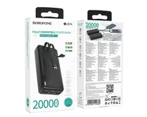 Внешний АКБ 20000 mAh Borofone BJ57A + кабель Type-C, Lightning, черный