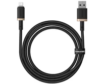 Кабель Baseus Dura Series Fast Charging Cable Lightning - USB 2,4А золото-черный, 1м