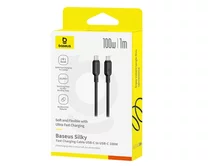 Кабель Baseus Silky Series Fast Charging Cable Type-C-Type-C 100W черный, 1м