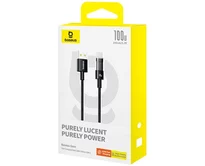 Кабель Baseus Gem Fast Charging Data Cable Type-C - USB 100W черный, 1м