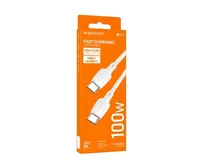 Кабель Borofone BX93 Type-C - Type-C 100W белый, 1м