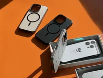 Чехол iPhone 14 Njoyny Metall MagSafe (белый)