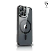 Чехол iPhone 14 Pro Max Njoyny Matte MagSafe (черный)