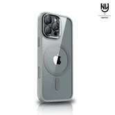 Чехол iPhone 11 Njoyny Matte MagSafe (серый)