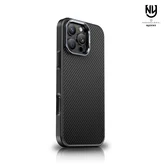 Чехол iPhone 16 Pro Max Njoyny NY-111 Soft Fiber (черный)