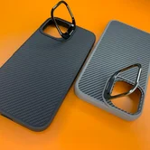 Чехол iPhone 16 Pro Njoyny NY-111 Soft Fiber (черный)