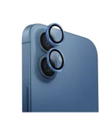 Защитная накладка ANANK на камеру iPhone 16/16 Plus голубая (комплект 2шт)