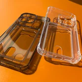 Чехол Redmi 14C/ POCO C75 TPU CardHolder (прозрачный черный)