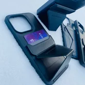 Чехол iPhone 15 Pro Max KEEPHONE Leyca (синий)