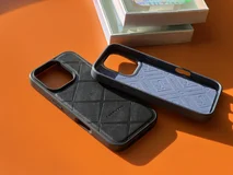 Чехол iPhone 15 Pro KEEPHONE Austin (синий)