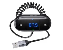 FM Modulator Hoco DE7 Bluetooth, microSD, AUX, дисплей, черный