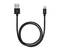 Кабель Deppa microUSB - USB черный, 1,2м